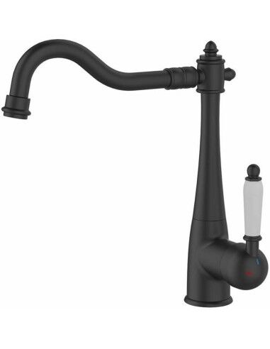 Kitchen Tap Rousseau RETRO Noir Finition mate