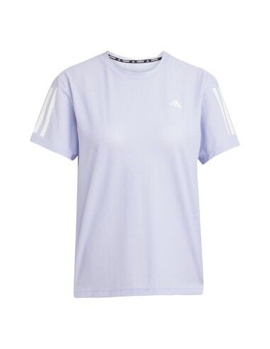Maglia a Maniche Corte Donna Adidas Own the Run Lavanda Running