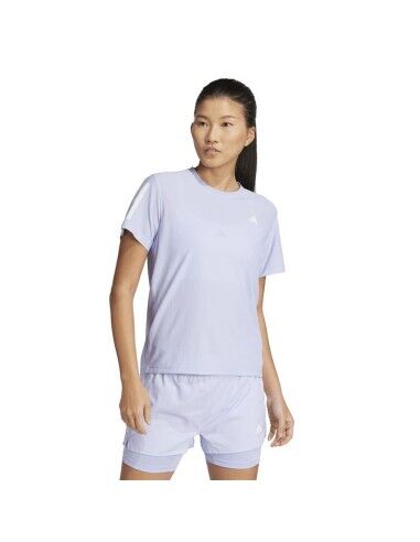 Maglia a Maniche Corte Donna Adidas Own the Run Lavanda Running