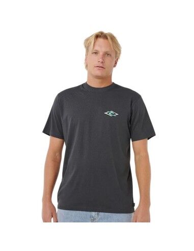 Herren Kurzarm-T-Shirt Rip Curl Legacy Tee Schwarz