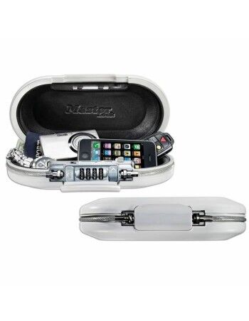 Coffre-Fort Portable avec Câble de Sécurité Master Lock 5900EURDWHT Blanc ABS 700 ml 6 x 12,9 x 24 cm 2