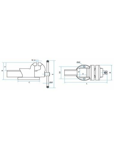Schraubstock für die Holzbearbeitung KANCA Castillo 100 mm