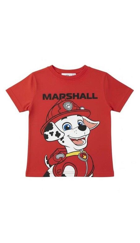 Camiseta de Manga Corta Infantil The Paw Patrol Rojo