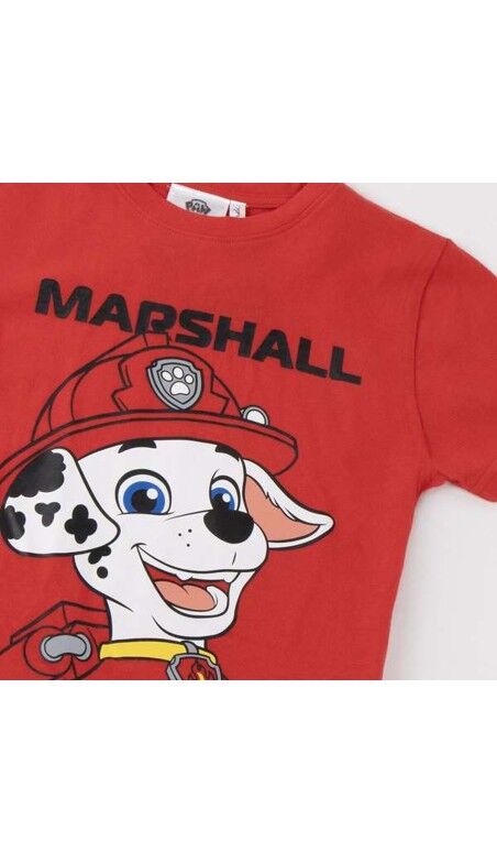 T-Shirt met Korte Mouwen voor kinderen The Paw Patrol Rood