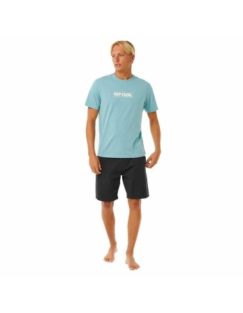 Herren Kurzarm-T-Shirt Rip Curl Big Mumma Icon  Himmelsblau