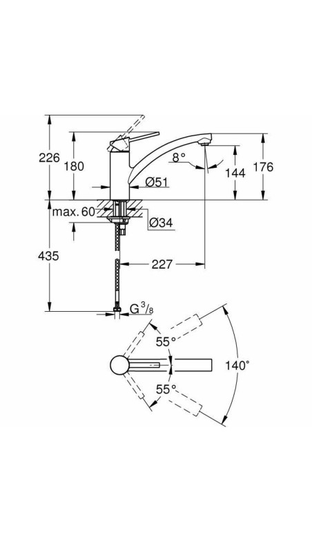 Rubinetto Monocomando Grohe 30358000