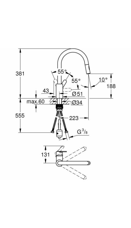 Rubinetto Monocomando Grohe 31484001