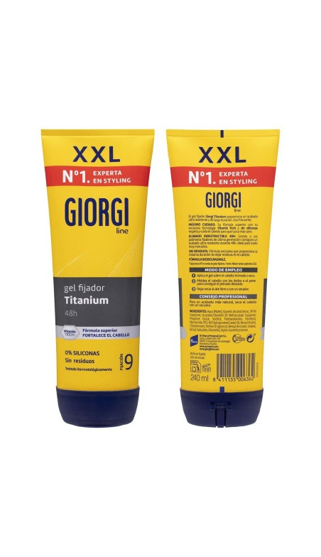 Fixiergel Giorgi Nº9 Absolute Titanium 240 ml