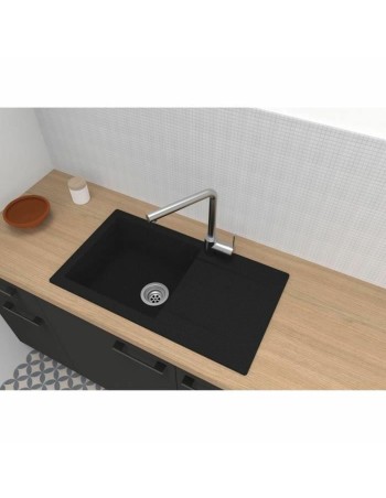 Lava-loiça Stradour 78 x 43,5 cm Preto mate Preto 2