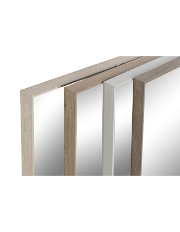 Specchio da parete Home ESPRIT Bianco Marrone Beige Grigio Cristallo polistirene 63,3 x 2,6 x 89,6 cm (4 Unità) 2
