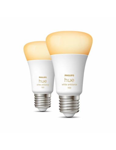 Ampoule à Puce Philips Pack de 2 E27 Blanc F E27 (2200K) (6500 K)