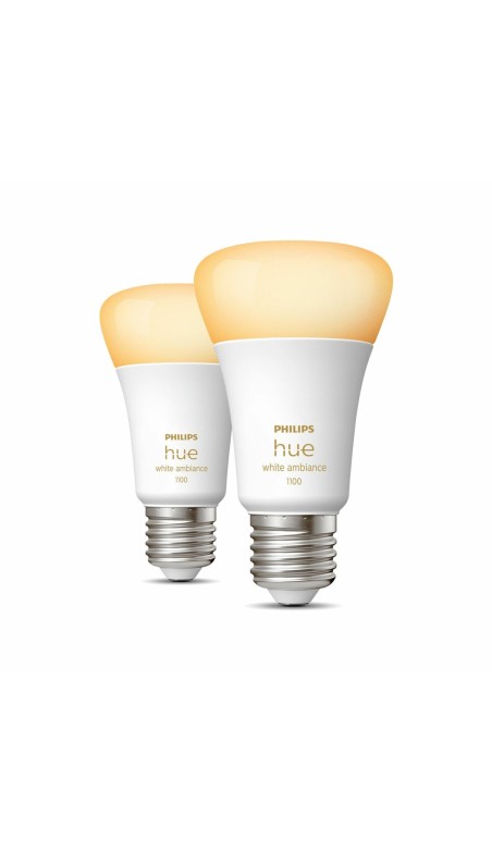 Ampoule à Puce Philips Pack de 2 E27 Blanc F E27 (2200K) (6500 K)