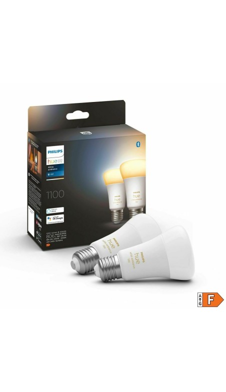 Ampoule à Puce Philips Pack de 2 E27 Blanc F E27 (2200K) (6500 K)