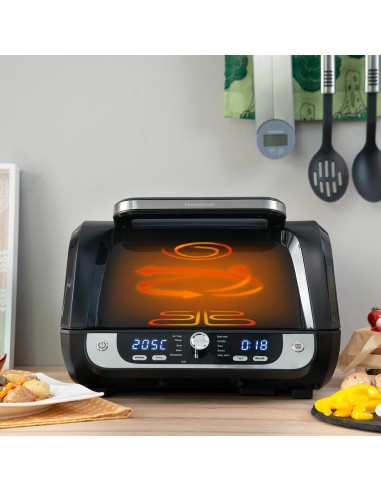 Friteuse à Air avec Gril, Accessoires et Livre de Recettes InnovaGoods Fryinn 12-in-1 6000 Noir Acier 3400 W 6 L