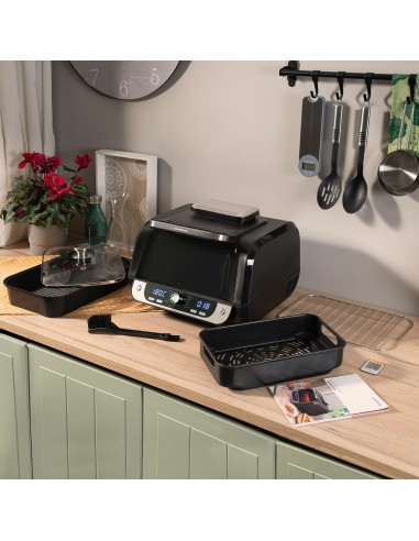 Friteuse à Air avec Gril, Accessoires et Livre de Recettes InnovaGoods Fryinn 12-in-1 6000 Noir Acier 3400 W 6 L