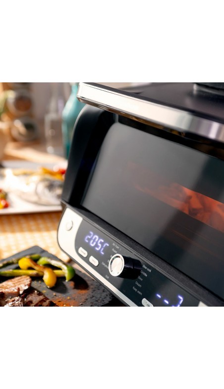 Friteuse à Air avec Gril, Accessoires et Livre de Recettes InnovaGoods Fryinn 12-in-1 6000 Noir Acier 3400 W 6 L