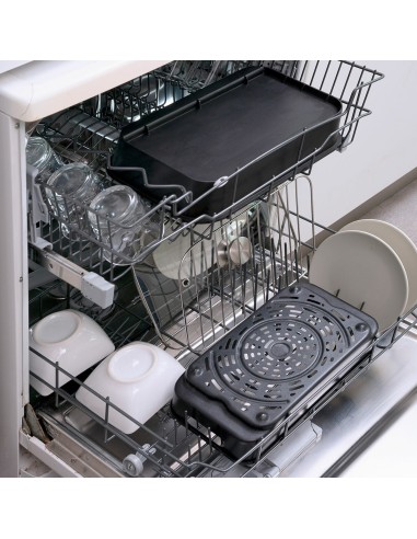 Friteuse à Air avec Gril, Accessoires et Livre de Recettes InnovaGoods Fryinn 12-in-1 6000 Noir Acier 3400 W 6 L