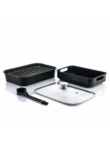 Friteuse à Air avec Gril, Accessoires et Livre de Recettes InnovaGoods Fryinn 12-in-1 6000 Noir Acier 3400 W 6 L