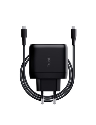 Chargeur Mural + Câble USB-C Trust Maxo Noir 65 W