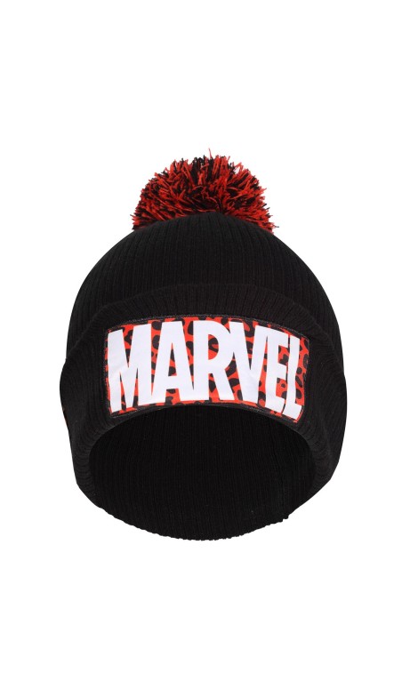 Chapeau Marvel Leopard Logo Noir
