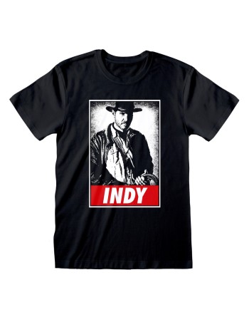 Kurzarm-T-Shirt Indiana Jones Indy Schwarz Unisex