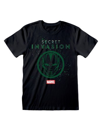 T shirt à manches courtes Marvel Logo Icon Noir Unisexe