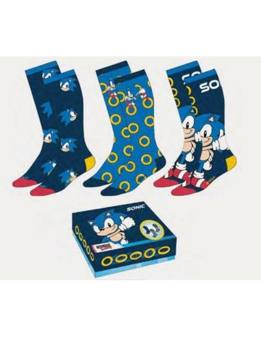 Chaussettes Sonic 36-41 3 Pièces