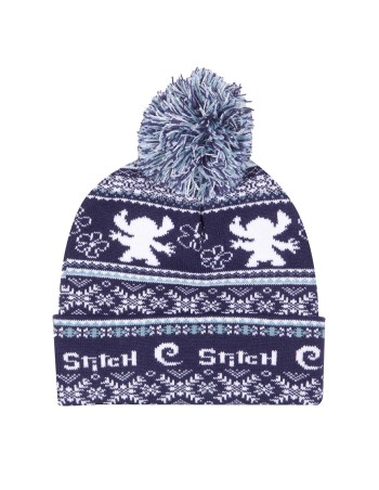 Gorro Stitch Fair Isle Pom Beanie Azul marino