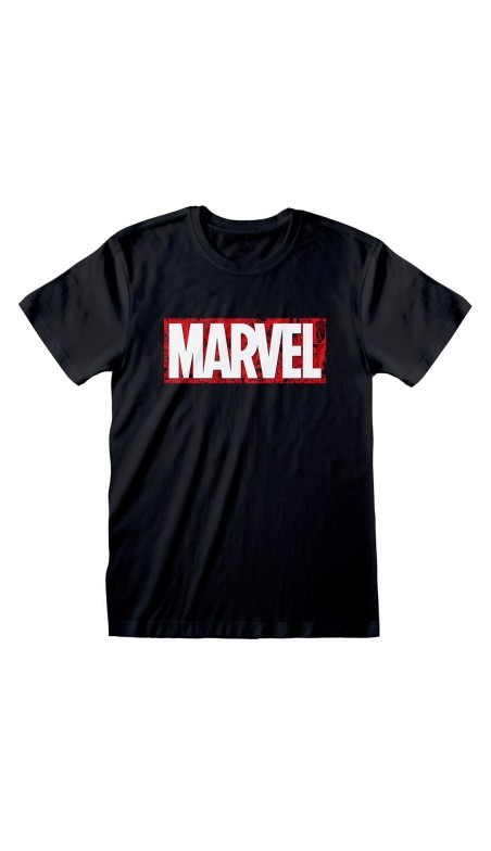 Maglia a Maniche Corte Unisex Marvel Nero