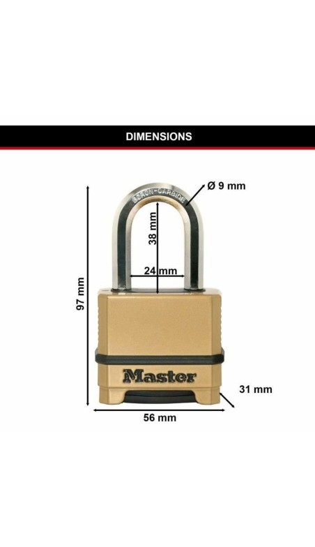 Serrure à combinaison Master Lock Zinc
