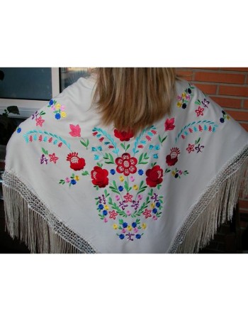 Châle PGM3933 Ivoire 140 cm