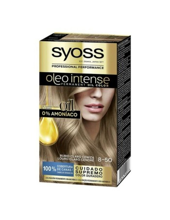 Teinture permanente Syoss Olio Intense Blond Clair Cendré Nº 8,50 Blond Platine Nº 8.50-Rubio Ceniza