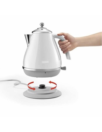 Hervidor DeLonghi Blanco Acero Inoxidable 1,7 L 2000 W 2