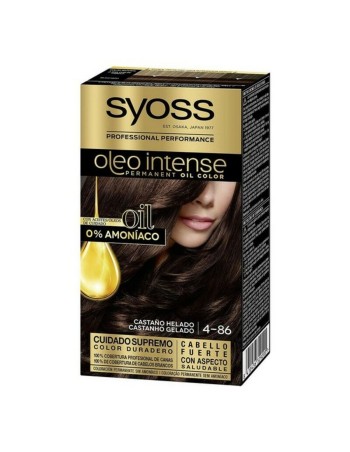 Teinture permanente Syoss Olio Intense Châtain Froid Nº 4,86 Blond Platine Nº 4.86-Castano Helado