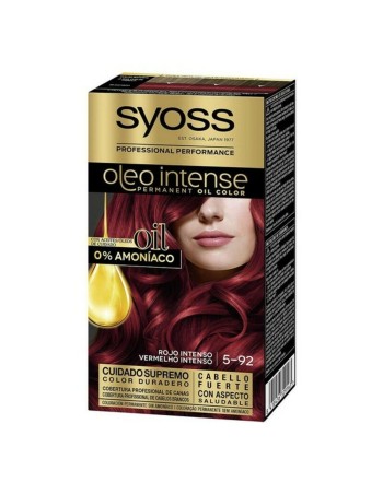 Teinture permanente Syoss Olio Intense Rouge intense Nº 5,92 Blond Platine Nº 5.92-Rojo Intenso