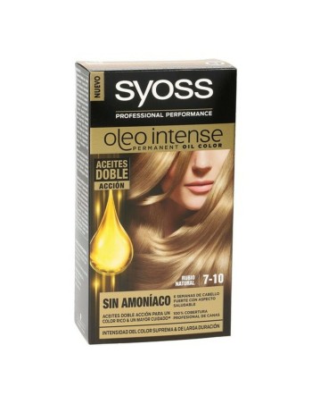 Teinture permanente Syoss Olio Intense Naturel Blond Nº 7,10 Blond Platine Nº 7.10-Rubio Natural