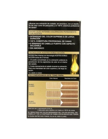 Teinture permanente Syoss Olio Intense Naturel Blond Nº 7,10 Blond Platine Nº 7.10-Rubio Natural 2