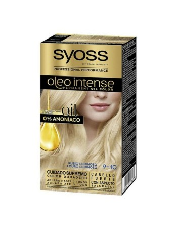 Teinture permanente Syoss Olio Intense Blond éclatant Nº 9,10 Blond Platine Nº 9.10-Rubio Luminoso