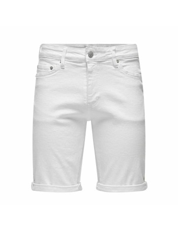 Shorts pour Hommes Only & Sons Onsply 9297 White Blanc