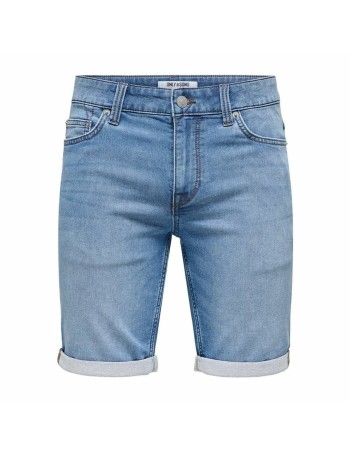 Shorts en Jean pour Homme Only & Sons Onsply 8584 Blue Denim Bleu