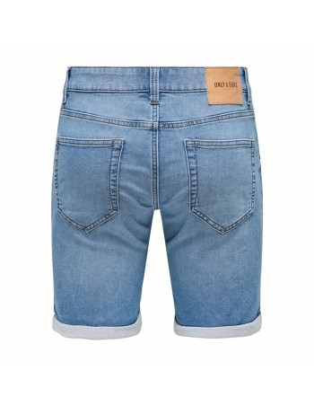 Shorts en Jean pour Homme Only & Sons Onsply 8584 Blue Denim Bleu 2