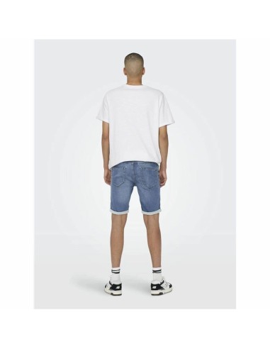 Shorts en Jean pour Homme Only & Sons Onsply 8584 Blue Denim Bleu
