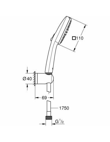 Pomme de douche Grohe Plastique