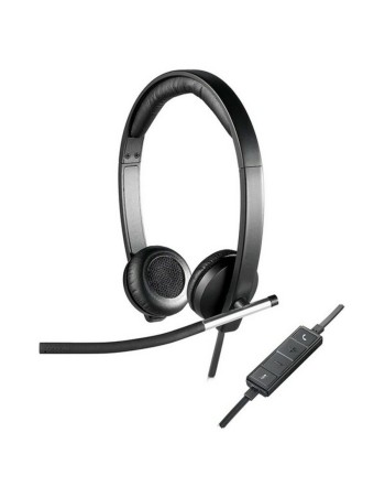 Casques avec Microphone Logitech 981-000519 USB 2.0 Noir Argenté