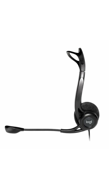 Casques avec Microphone Logitech 981-000100 Noir