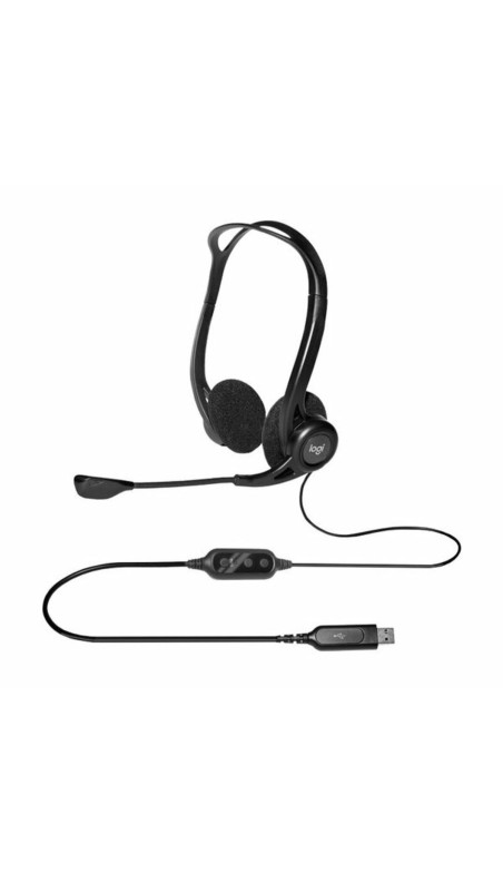 Casques avec Microphone Logitech 981-000100 Noir