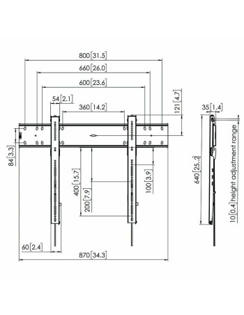 Soporte TV Vogel's 7368000 55" 100 kg 2