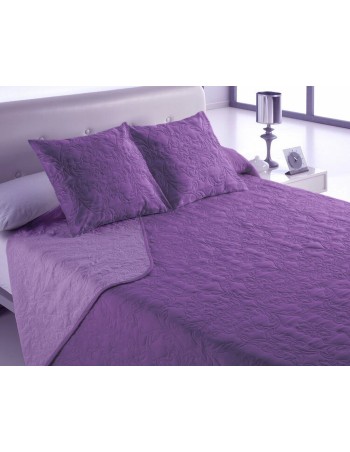 Couvre-lit Hosteline VEGAS Mauve Lit king size (3 Pièces)