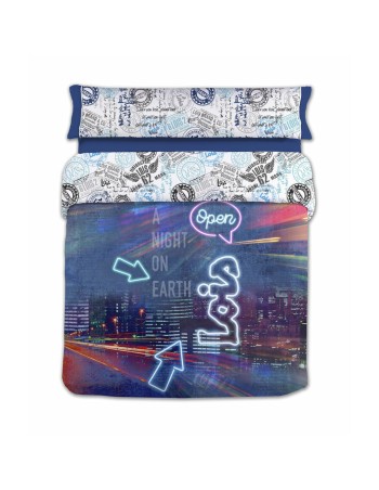 Housse de Couette Lois NIGHT P. Bleu Gran lit 2 persones 240 x 230 cm