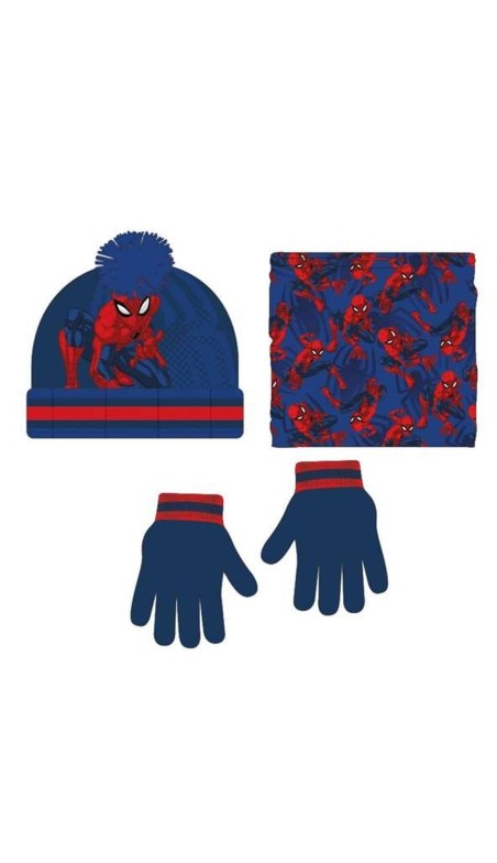 Bonnet, écharpe et gants Spider-Man 2-8 Ans